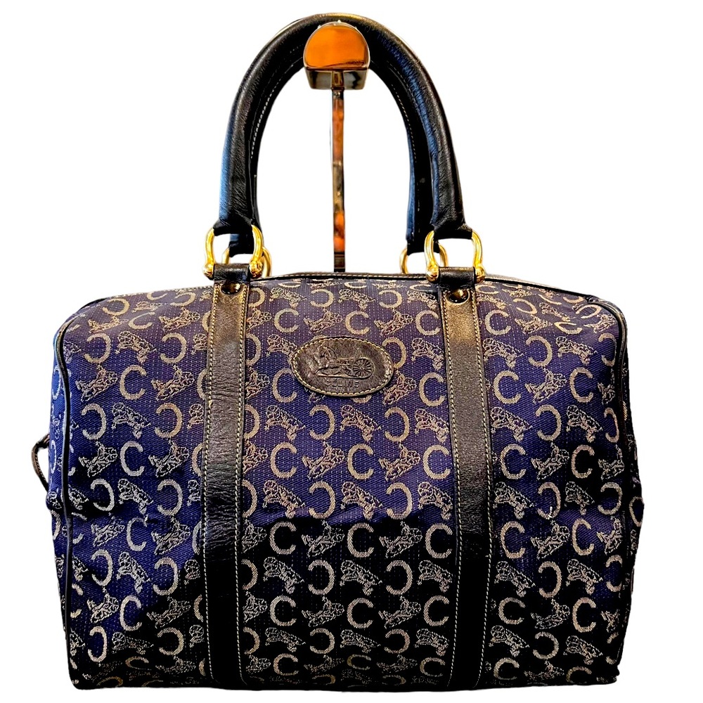 Celine Blue and Black Monogram Bag